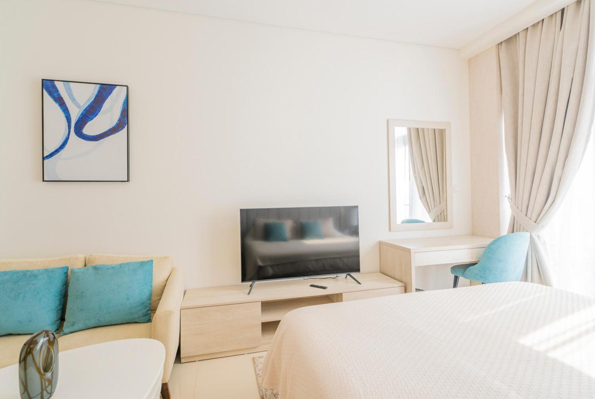 Studio With Pool And Private Beach Access On Palm Jumeirah Dubaj Zewnętrze zdjęcie