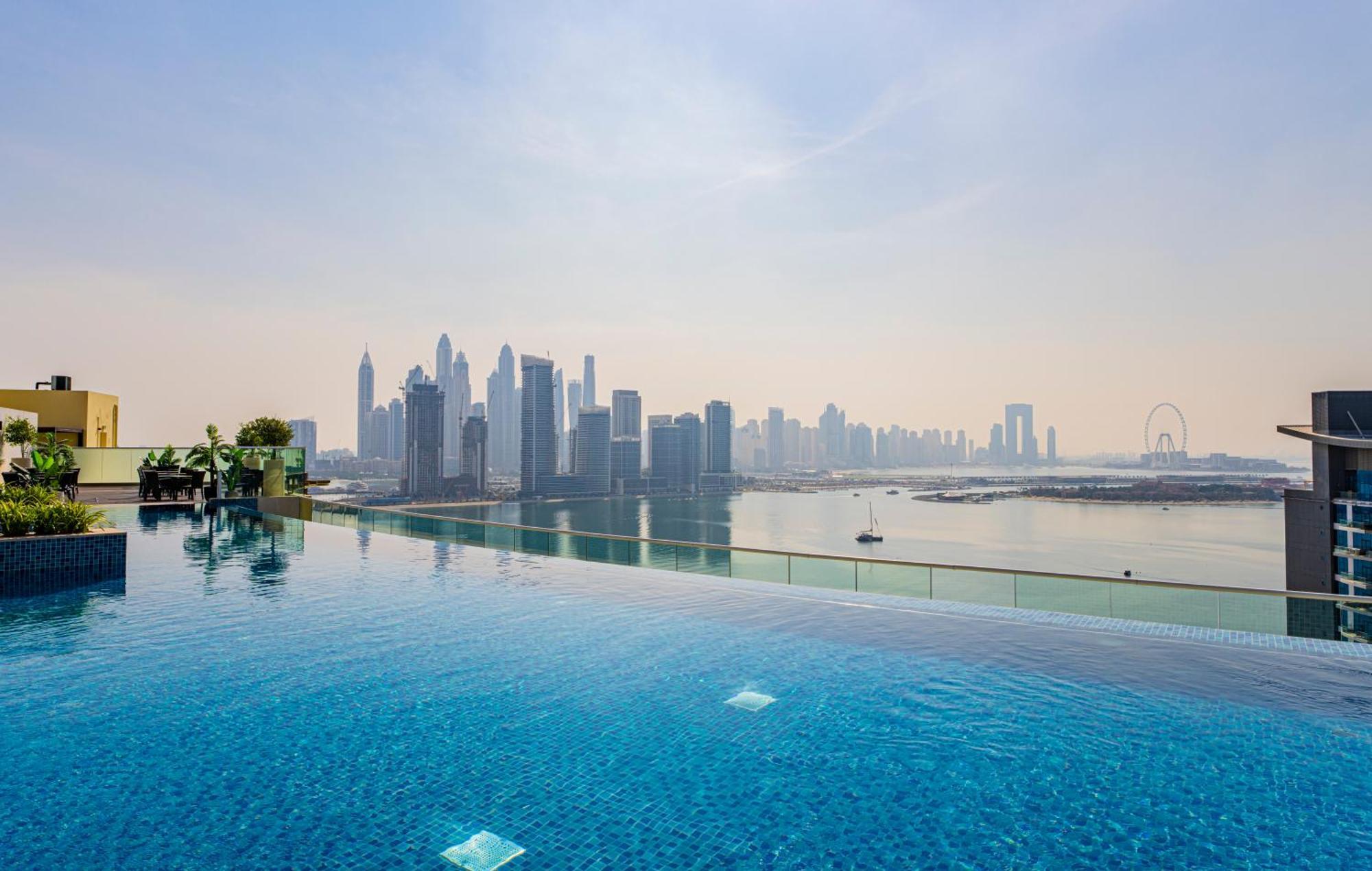Studio With Pool And Private Beach Access On Palm Jumeirah Dubaj Zewnętrze zdjęcie