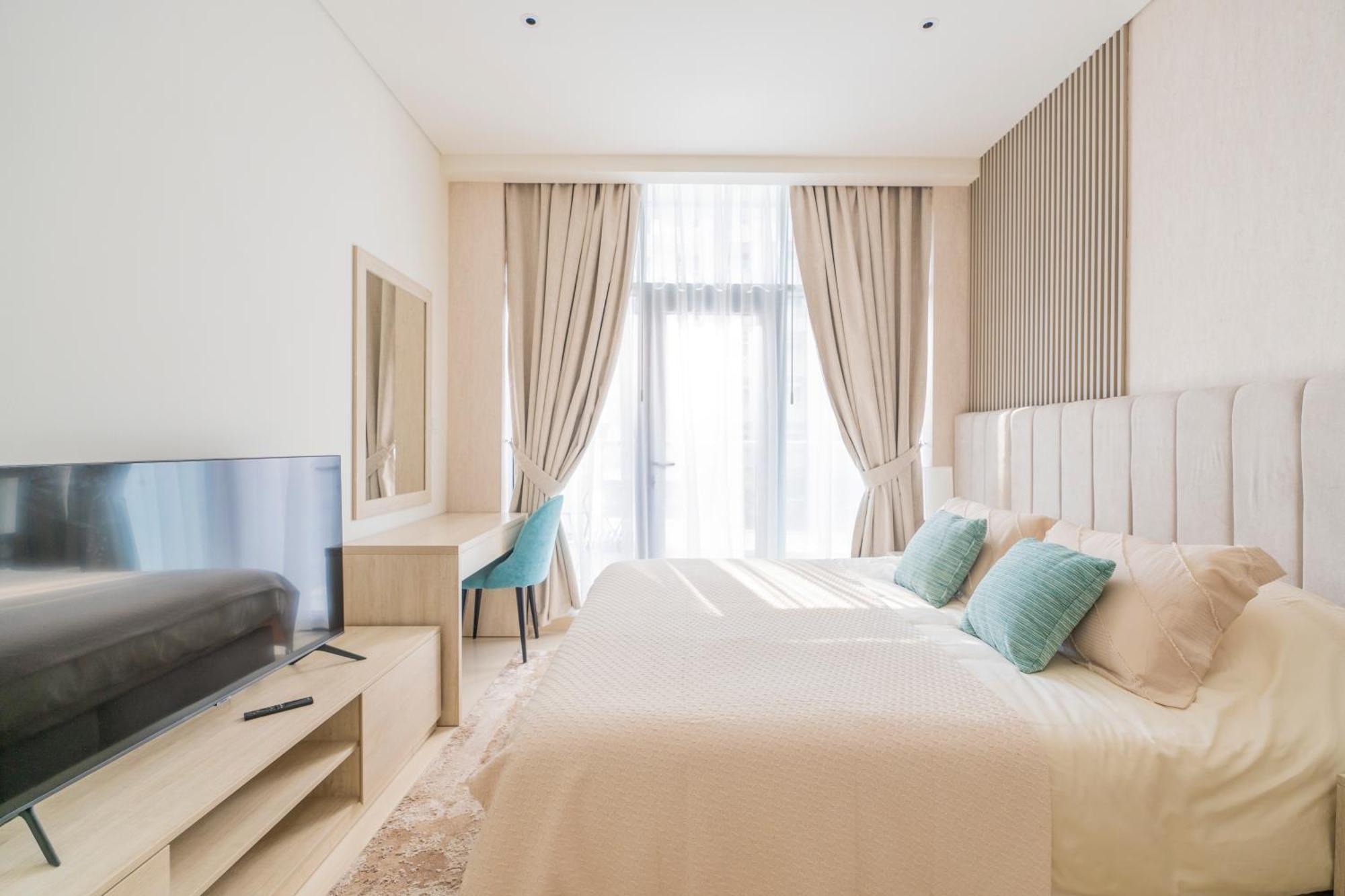 Studio With Pool And Private Beach Access On Palm Jumeirah Dubaj Zewnętrze zdjęcie